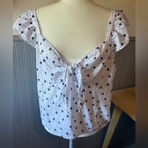 LOFT Outlet Summer Top / White / Size: 16